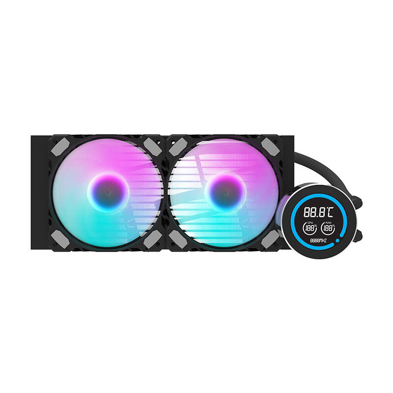Ftohës ujor CPU Darkflash DN-D240, radiator 240 mm, RGB, i zi