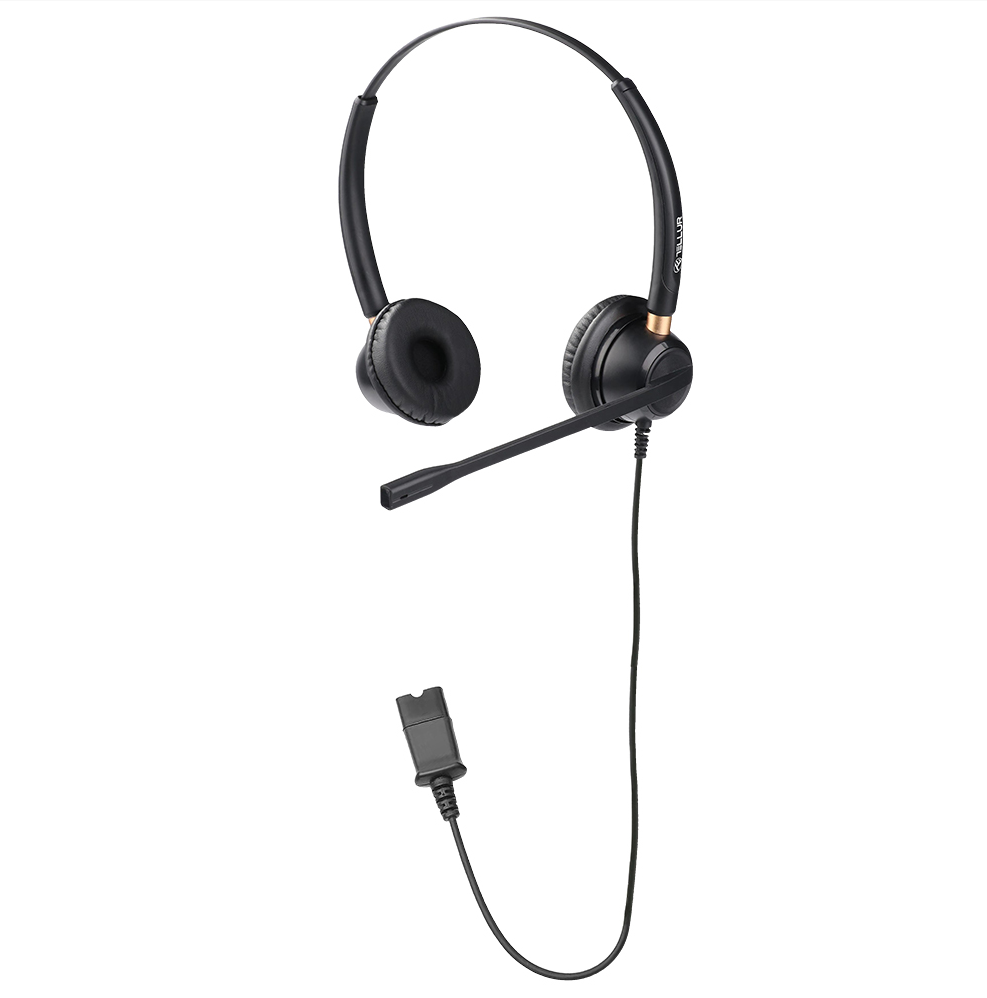 Kufje me kabllo TELLUR Voice 520N, stereo, mikrofon me anulim zhurme, të zeza