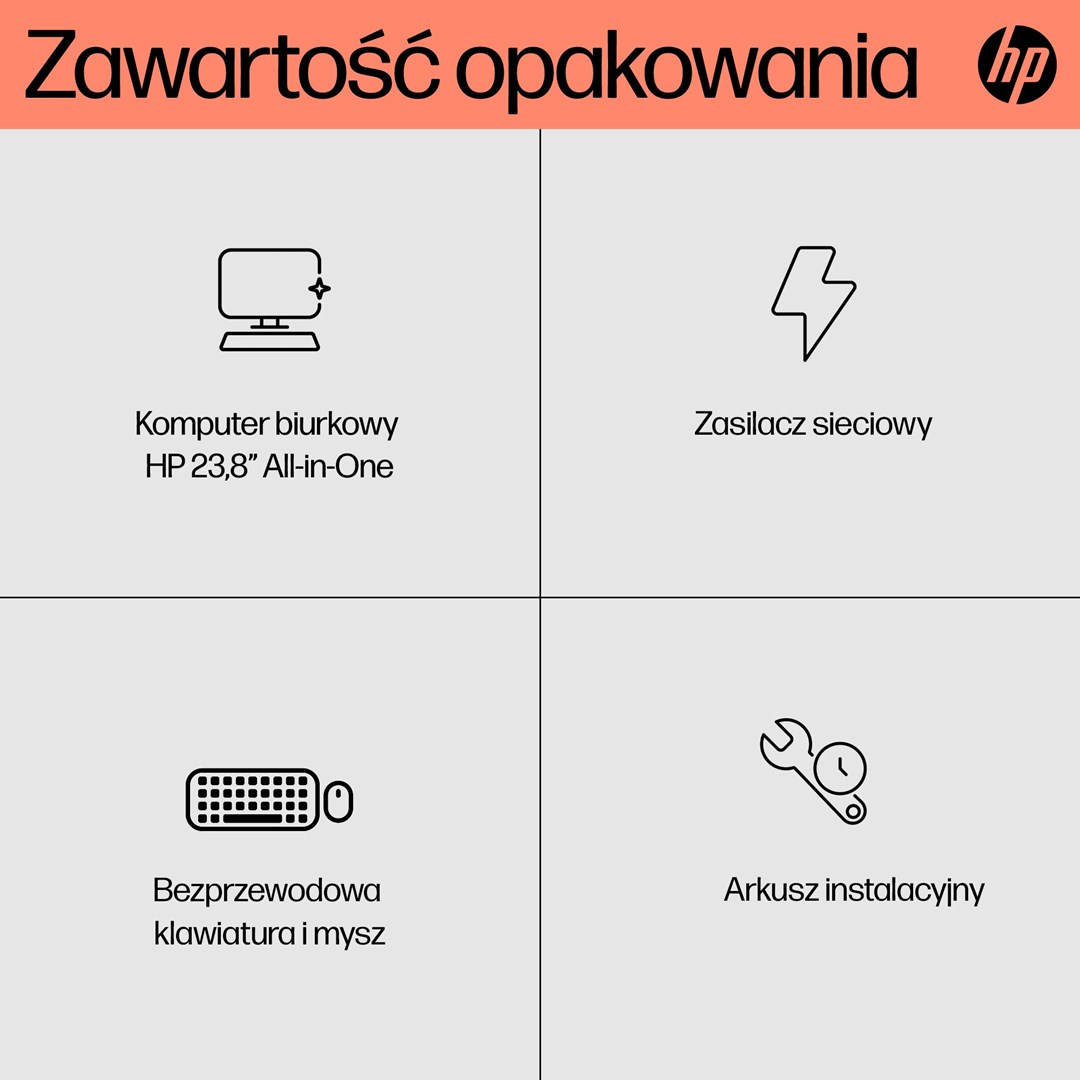 Kompjuter All in One HP 24-cr0312nw, Ryzen 5, 16GB RAM, 512GB SSD, i bardhë