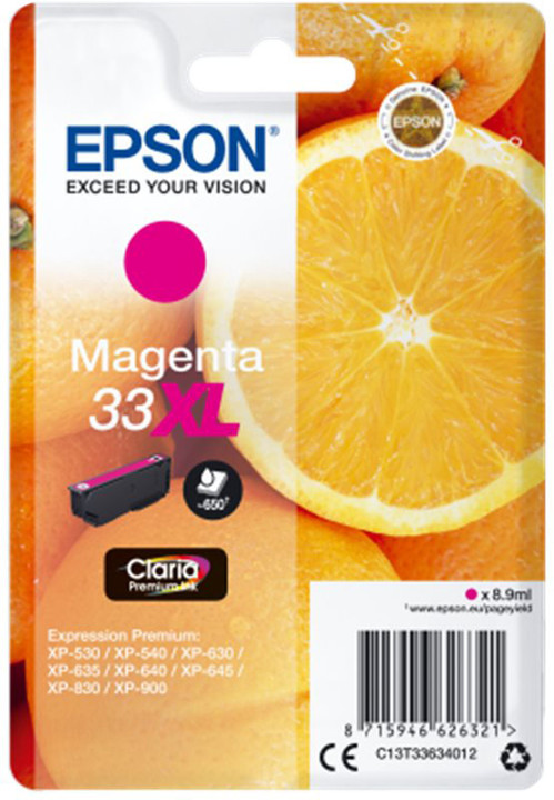Ngjyrë për printer Epson Singlepack, 33XL, Magenta ( e kuqe)