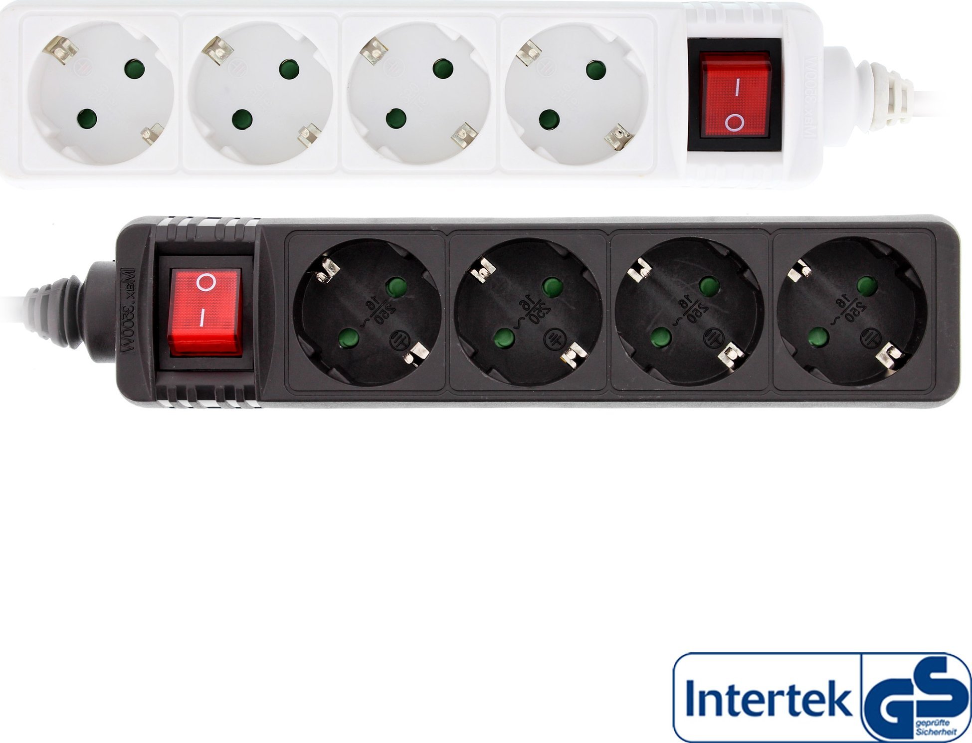 Prizë zgjatuese InLine Power Strip, 4 dalje, kabëll 3m, e zezë