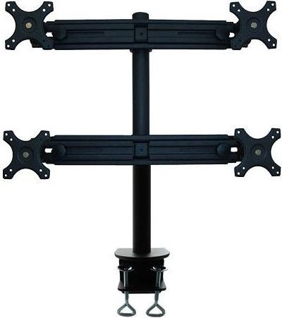 Mbajtëse tavoline Neomounts FPMA-D700D4, për 4 monitorë 19"-30", e zezë