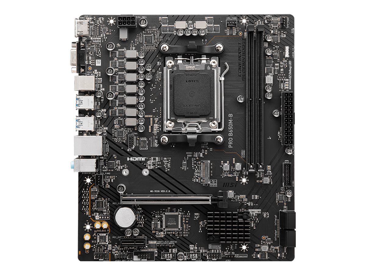 Pllakë amë MSI PRO B650M-B - DDR5, AM5, mATX