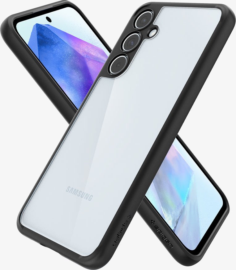 Mbulesë telefoni Spigen Ultra Hybrid, Samsung Galaxy A55 5G, matte black, transparente