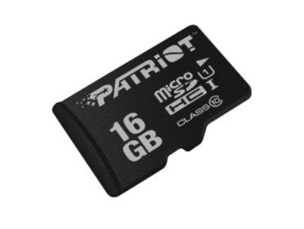 Kartë memorie Patriot MicroSDHC, 16GB, UHS-I Class 10, 80MB/s, e zezë