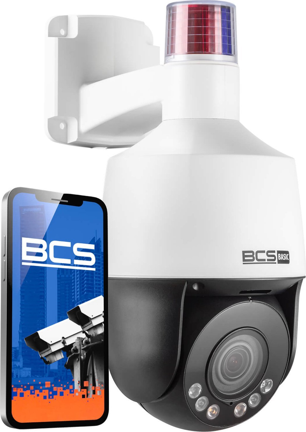 Kamerë IP PTZ BCS BCS-B-SIP154SR5L1, 5MP, motozoom 2.8–12mm, e bardhë