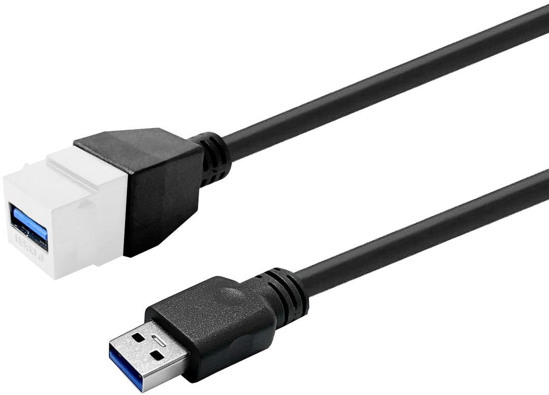Модул кистон VivoLink USB 3.0, бел