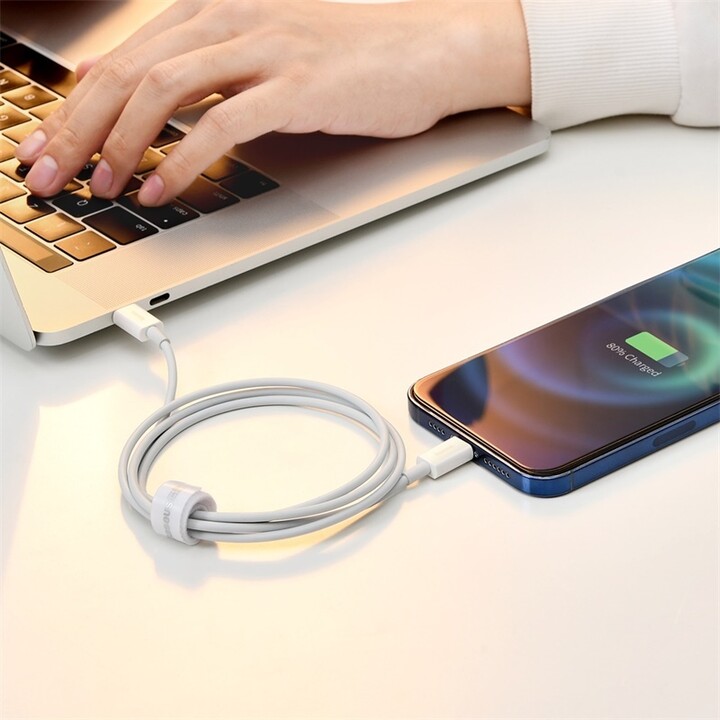 Kabllo BASEUS Superior Series USB-C - Lightning, 20W, 1m, e bardhë