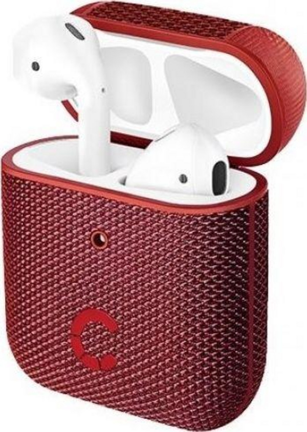 Mbrojtëse Cygnett Tekview Slim për Airpods 1/2, e kuqe