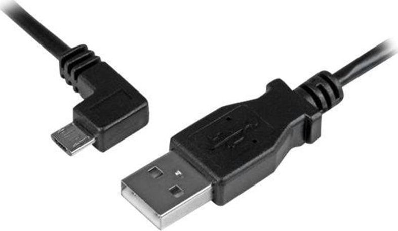 Kabllo USB StarTech Micro USB, 0.5m, kënd i majtë, e zezë