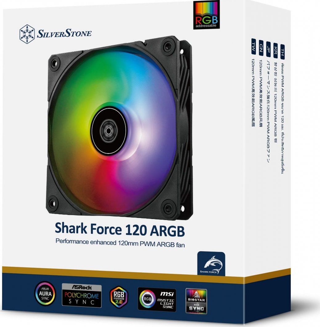 Ftohës SilverStone Shark Force 120 ARGB, 120 mm
