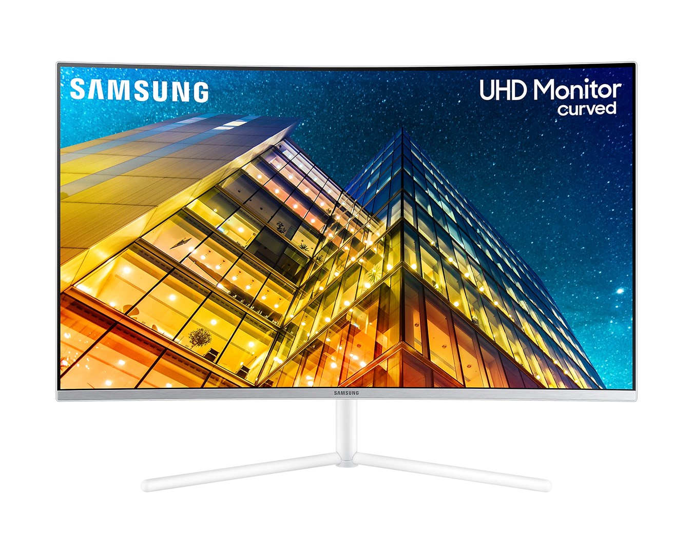 Monitor Samsung 590 UR591C, 31.5", 3840 x 2160, 4K Ultra HD, 60 Hz, i bardhë