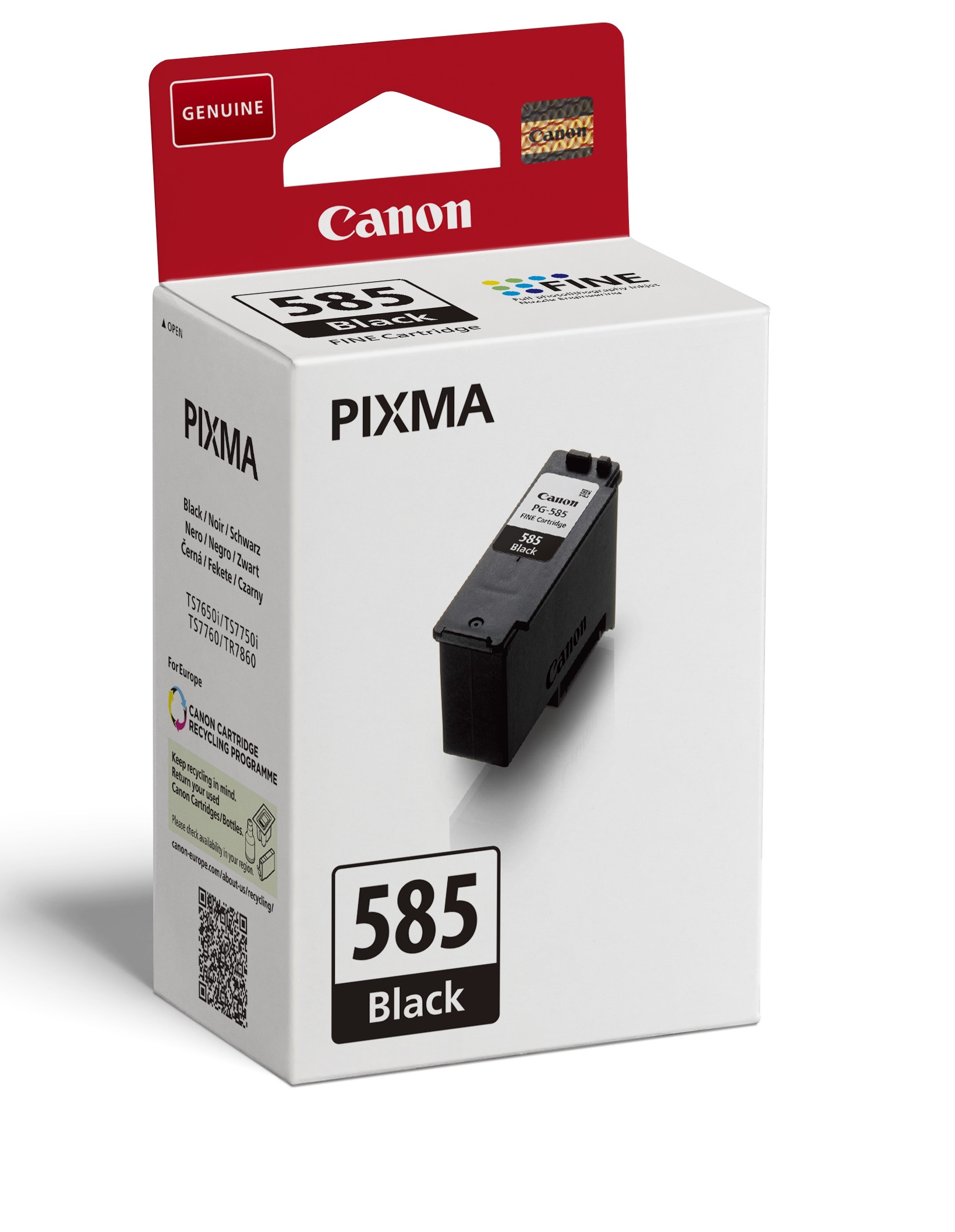 Ngjyrë Canon PG-585 EUR, e zezë
