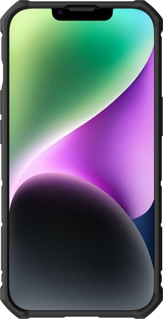 Kllapë telefoni Nillkin CamShield Armor Pro për iPhone 14 Plus, me kapak kamere dhe këmbë mbajtëse, blu