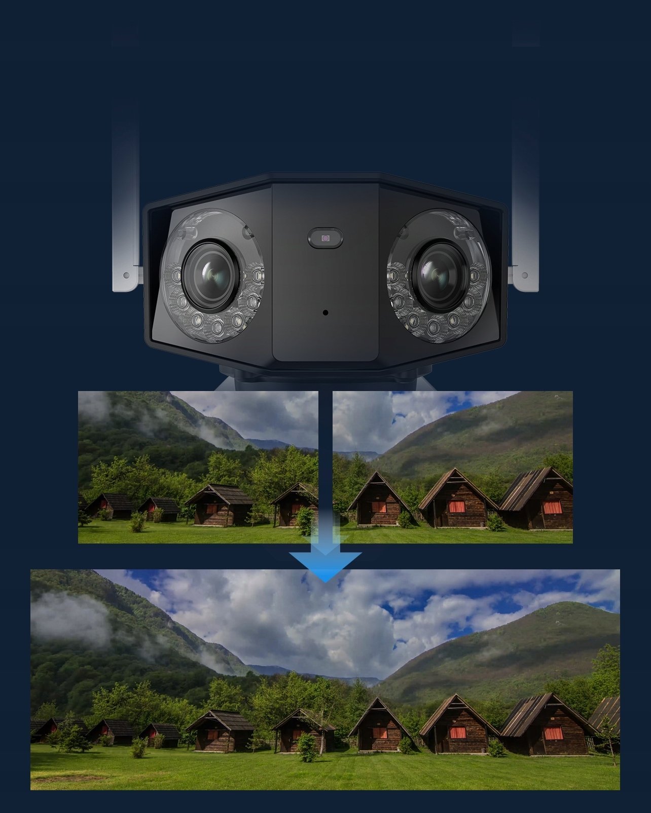 Kamerë sigurie Reolink Duo G750 LTE, 6MP, bateri, kartë 128GB