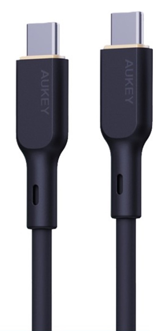 Kabllo Aukey, USB C / USB C, 1.8 m, e zezë