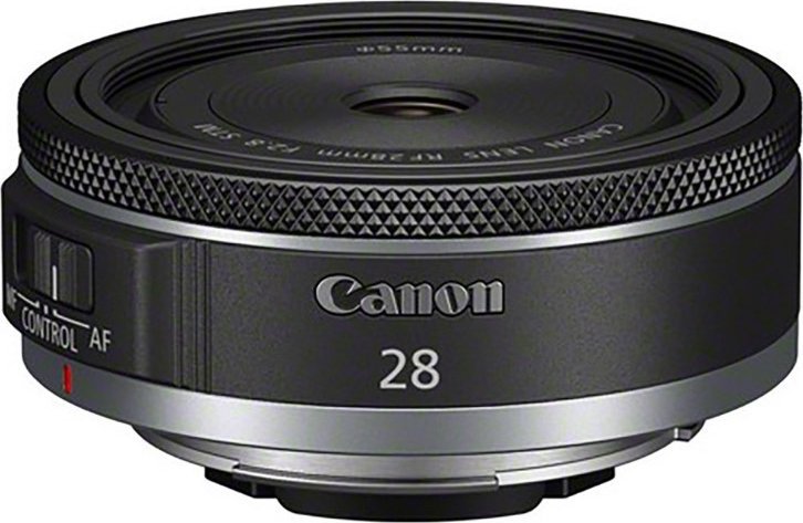 Objektiv Canon RF 28mm F2.8 STM, prime, i zi