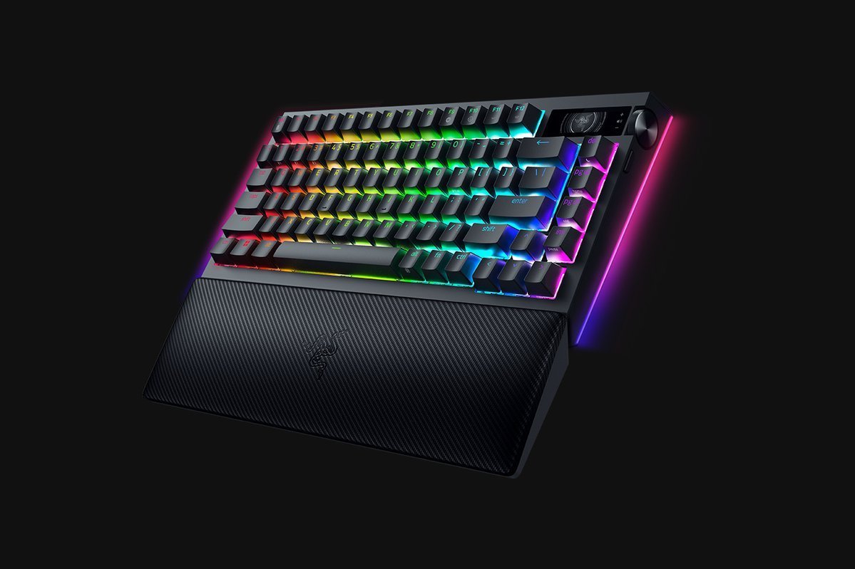 Tastierë gaming Razer BlackWidow V4 Pro 75%, mekanike, me ndriçim RGB, e zezë 2