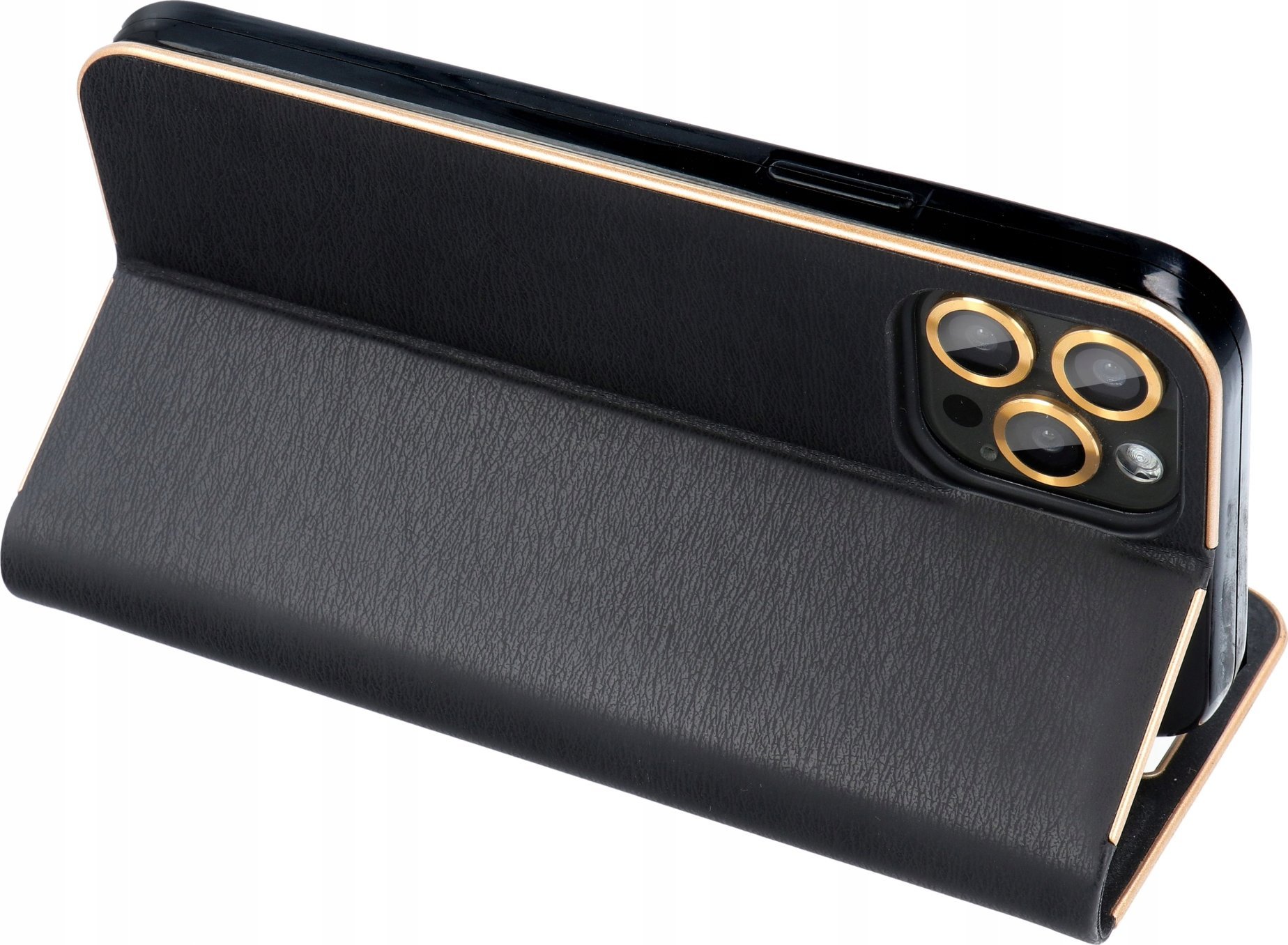 Kapak libri OEM LUNA Book, për Xiaomi Redmi Note 13 Pro Plus 5G, magnet, i zi