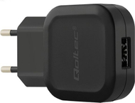 Karikues muri Qoltec 50195, 1x USB A, 2.4A, i bardhë