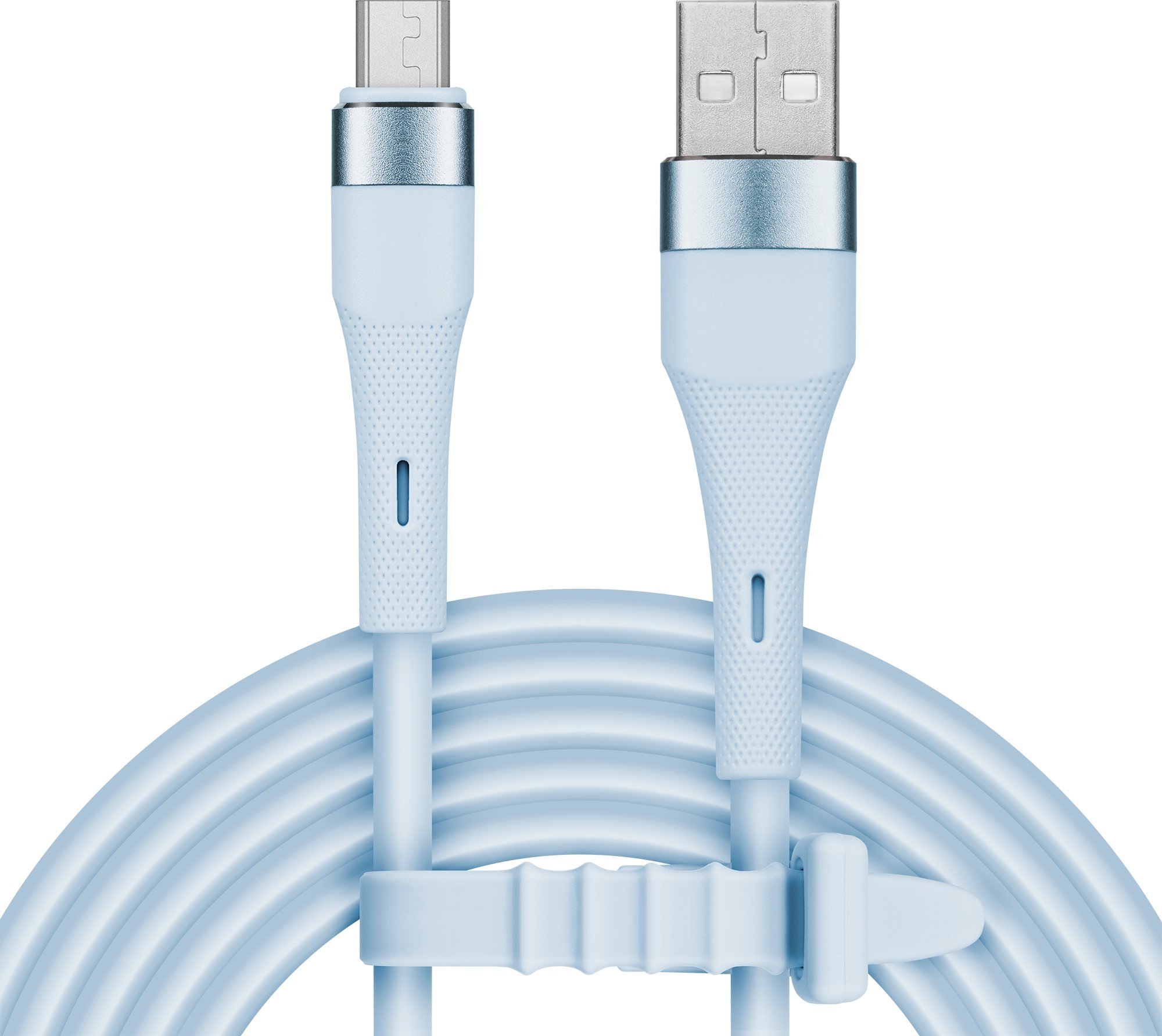 Kabllo USB në MicroUSB Kruger&amp;Matz Basic, 1m, silikon, blu
