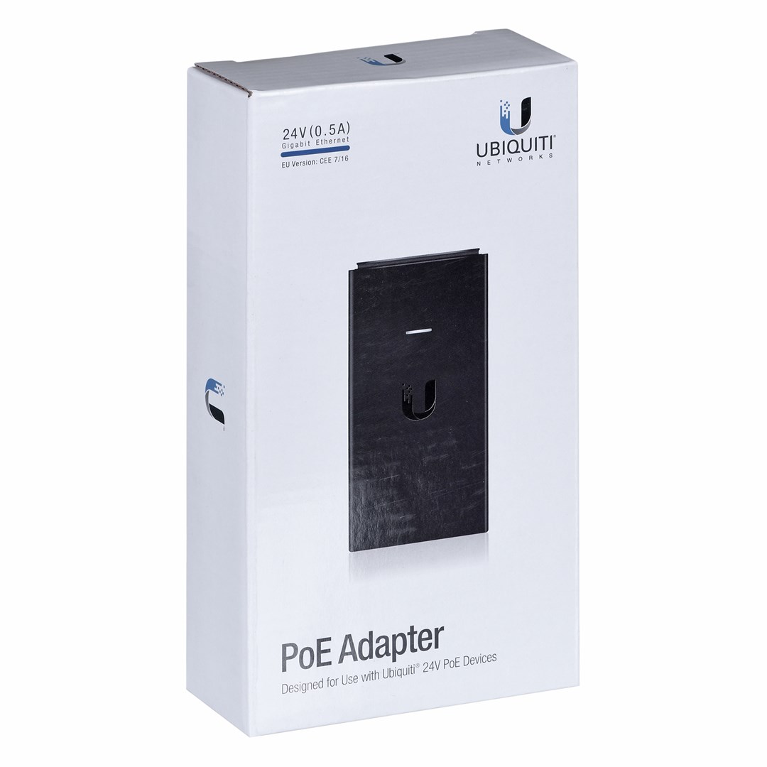 Injektor PoE Ubiquiti Gigabit, 24V, 500mA, i zi