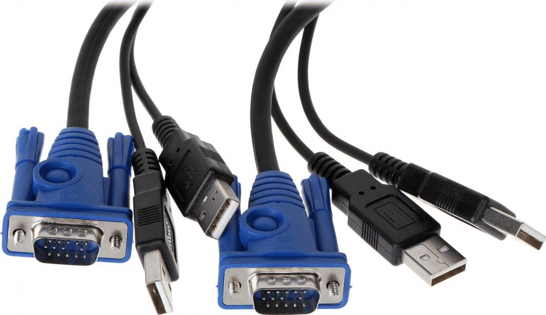 Ndërprerës KVM ATEN CS22U-A7, USB, VGA, i zi