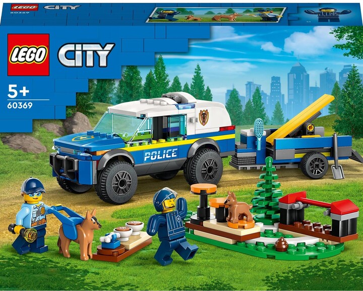 Set LEGO® City 60369 Mobile police dog training area, 197 pjesë