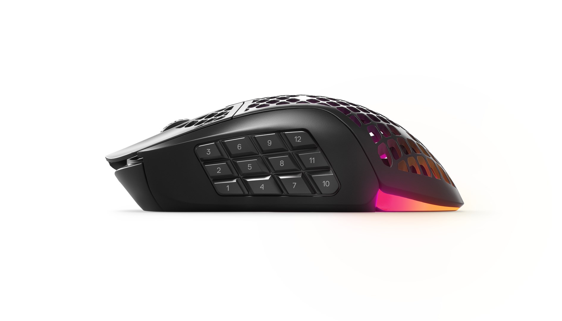 Maus wireless gaming SteelSeries Aerox 9, 18 butona, RGB, i zi