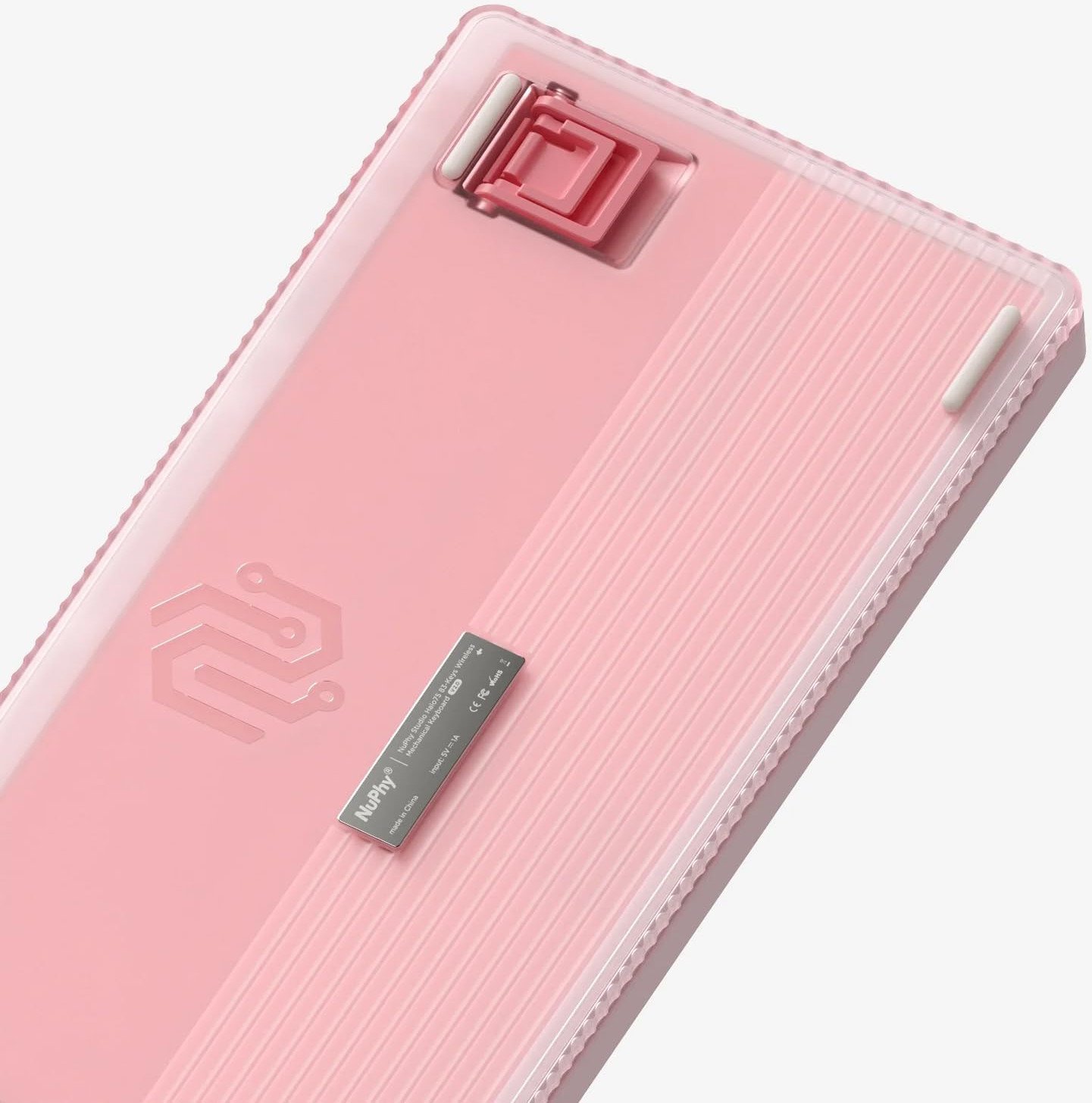 Tastierë mekanike wireless Nuphy Halo75 V2, 75%, Silent Red, Sakura Fizz