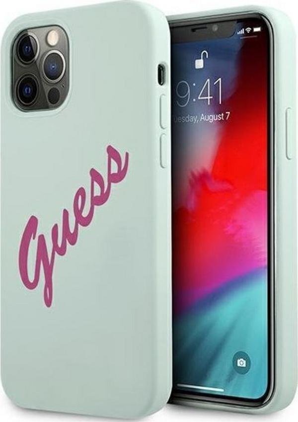 Kornizë mbrojtëse Guess, Apple iPhone 12 Pro Max, e kaltër