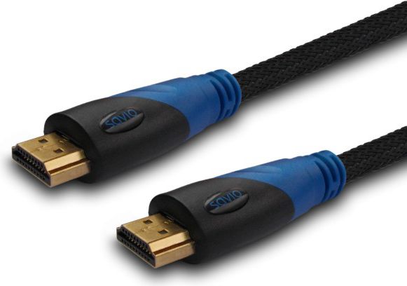 Kabllo Savio (SAVIO CL-49) HDMI - HDMI, 5m, e zezë