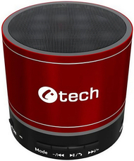 Altoparlant portativ C-TECH SPK-08R, Bluetooth, i kuq