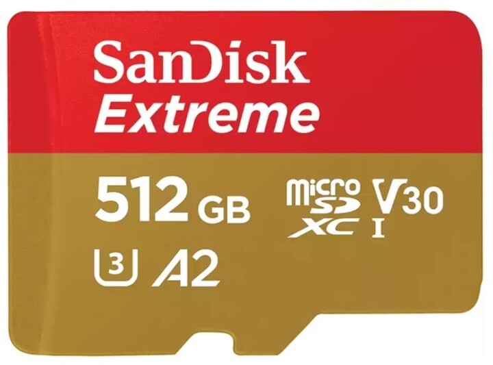 Kartë memorie SanDisk Micro (SDXC) SanDisk Extreme 512GB 190MB/s UHS-I U3 + përshtatës SD