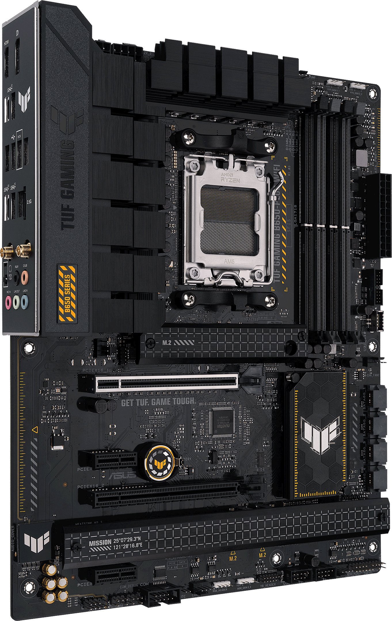 Motherboard Asus TUF GAMING B650 PLUS WIFI, DDR5, WiFi 6, e zezë