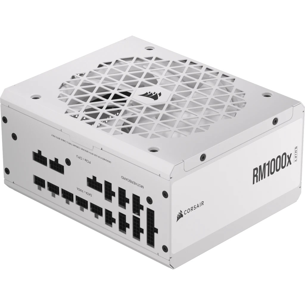 Furnizues energjie Corsair RM1000x Shift, 1000W, ATX, plotësisht modular, i bardhë