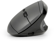 Maus ergonomik BakkerElkhuizen MidWay Mouse Office, wireless RF dhe Bluetooth, për dorën e djathtë, gri