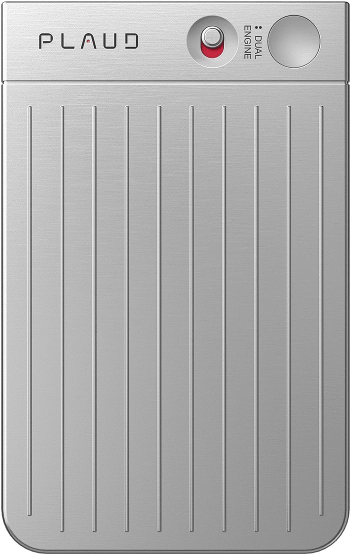 Regjistrues zëri Plaud.AI AI Note Recorder, AI transkriptim, ruajtje cloud, argjend