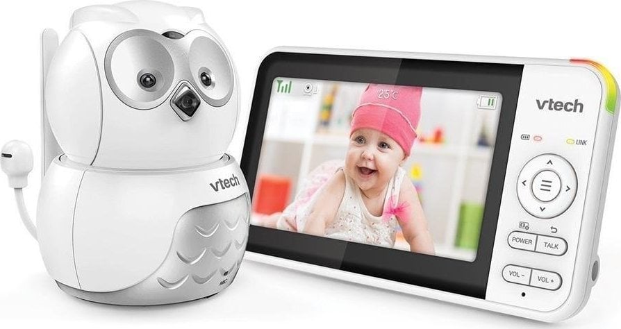 Monitor foshnje VTech BM5550, ekran 5", kamera rrotulluese, i bardhë