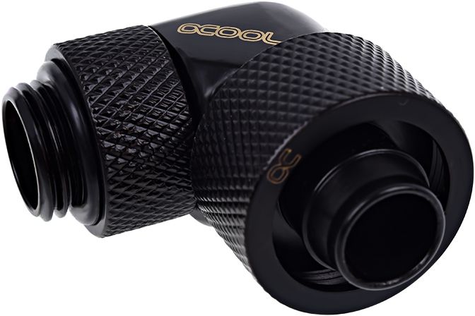 Alphacool Eiszapfen 16/10mm Навртка за Навртување 90° Ротирачка G1/4