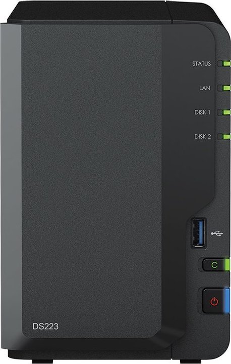 Server NAS Synology DiskStation DS223, 8TB, 2 slote, i zi