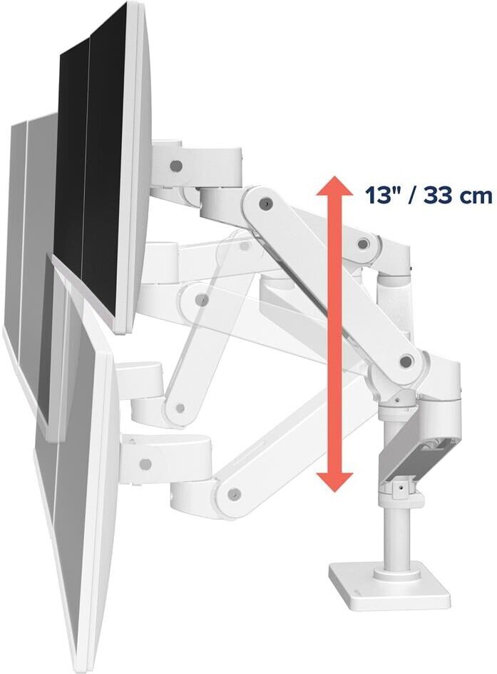 Krah monitori Ergotron LX Pro Series 45-710-290, 24", rregullim në lartësi, argjendtë