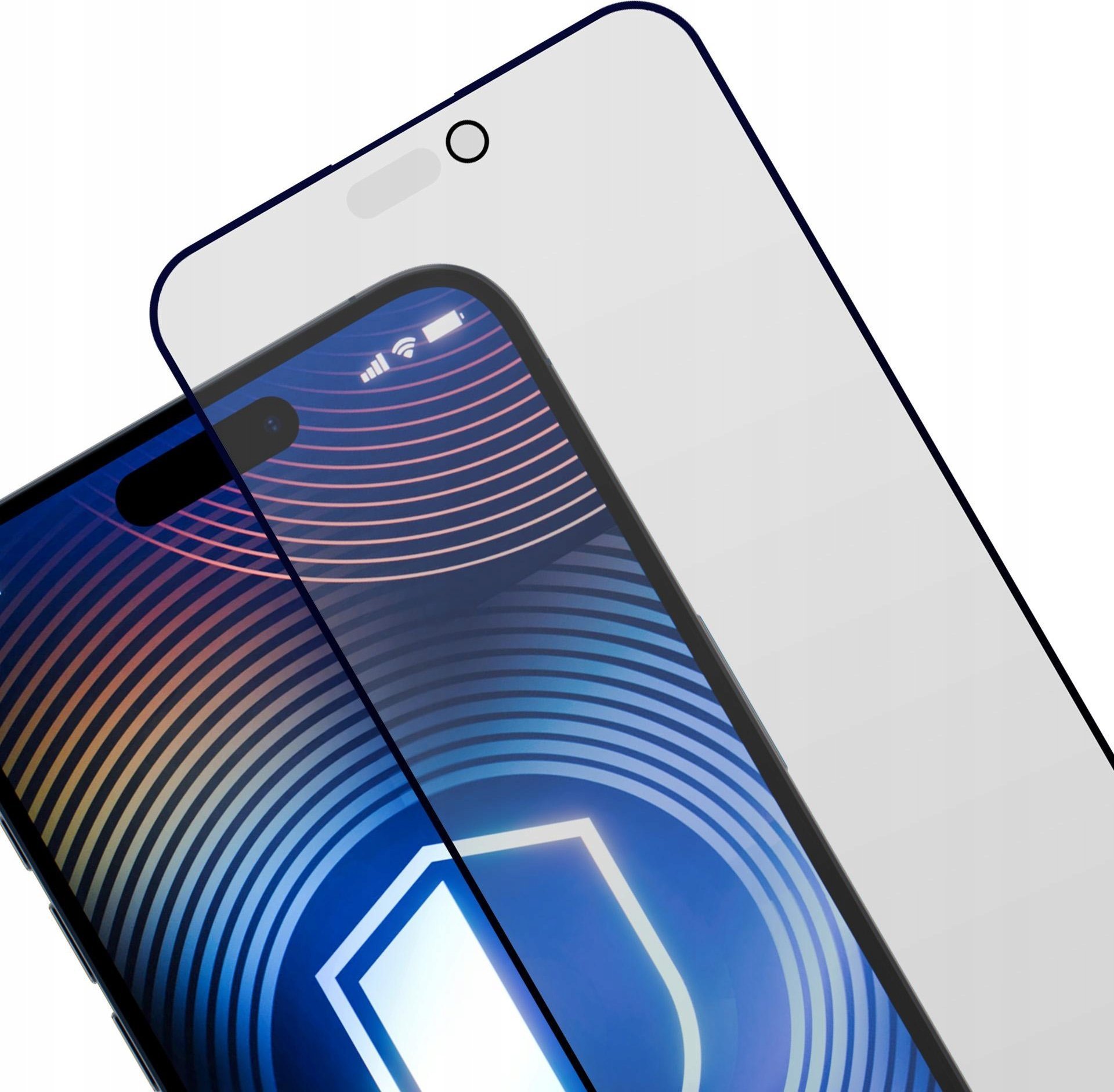 Xham mbrojtës 3MK HardGlass Matt Max Privacy për iPhone 15 16, mat, privatësi