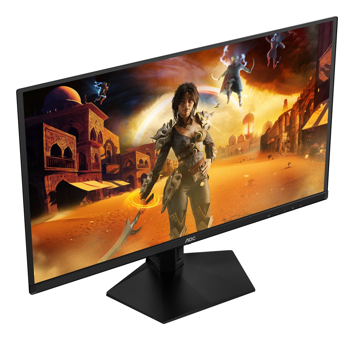 Monitor gaming AOC G4 Q27G41ZDF, 26.5", QHD QD OLED, i zi me të kuqe