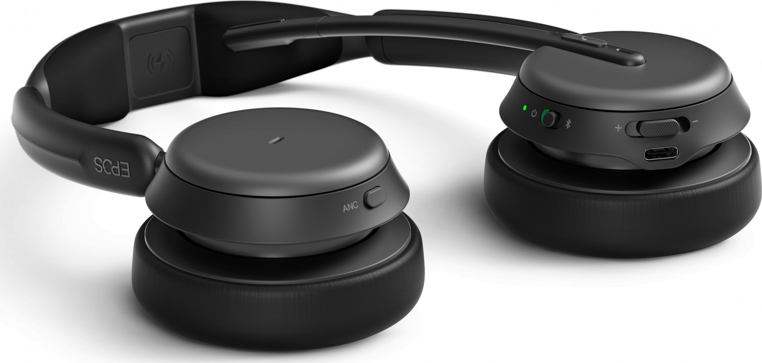 Kufje pa tela EPOS Impact 1060 ANC, Bluetooth, me anulim aktiv të zhurmës, të zeza