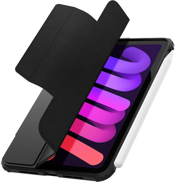 Футрола на преклоп Spigen Ultra Hybrid Pro за таблет Apple iPad mini 6 2021 година, црна