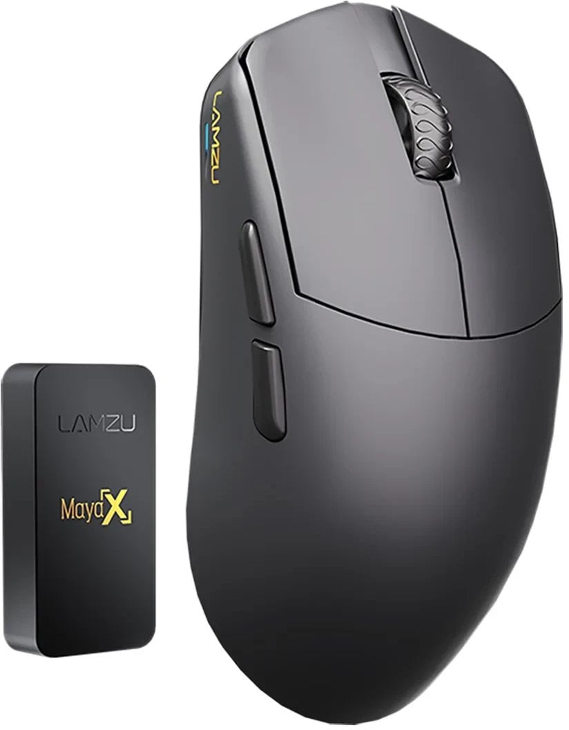 Maus gaming Lamzu Maya X, pa tela, 8000Hz, i zi