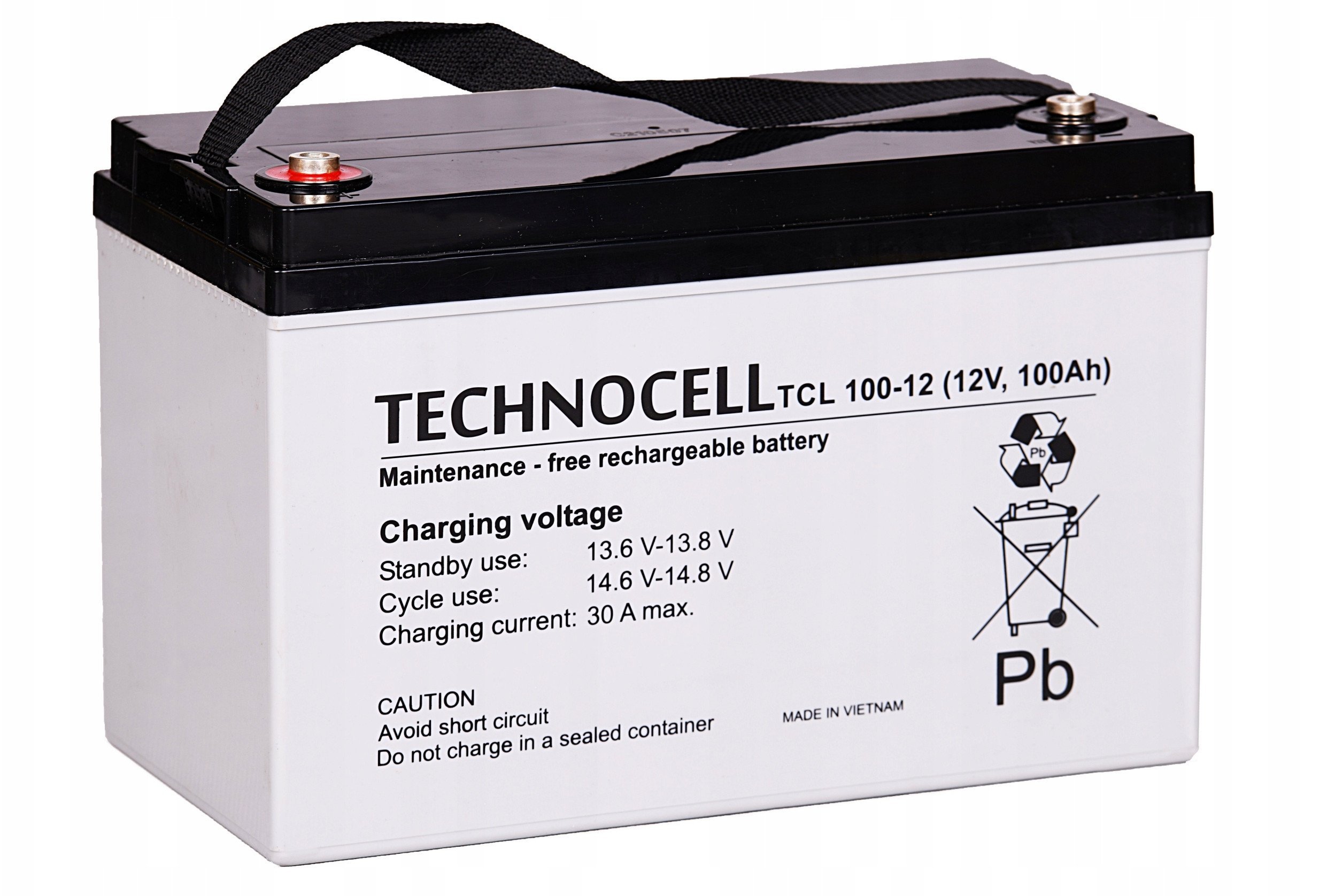 Bateri TCL 100-12, 12V, 100Ah, e zezë