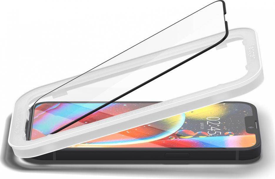 Xham mbrojtës Spigen AlignMaster për iPhone 13 13 Pro, 9H, 2 copë, i zi
