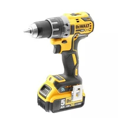 Makine shpuese vidhosëse Dewalt DCD708P2T, 18V, 2x bateri 5Ah, e verdhë